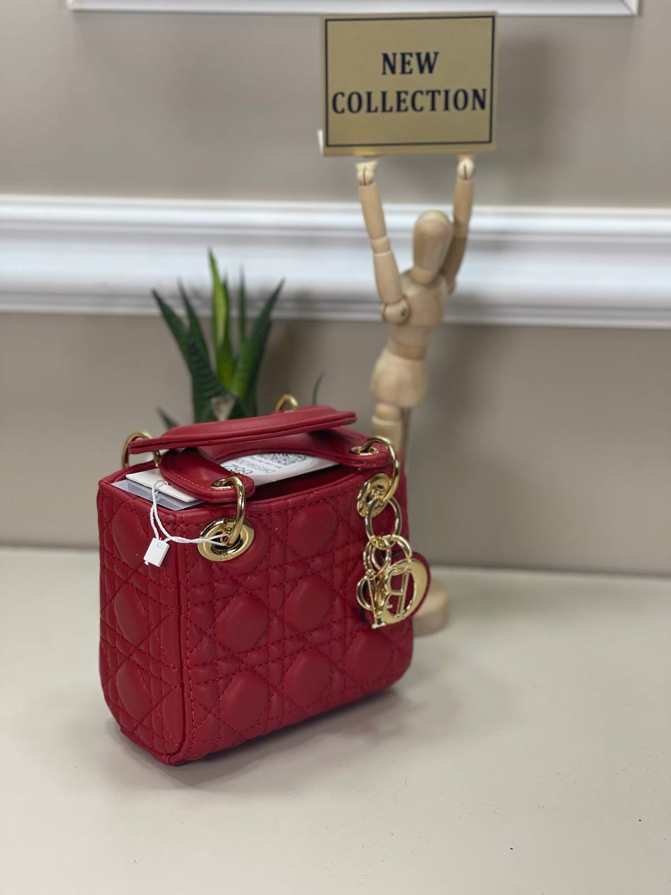 Lady Dior Κόκκινη