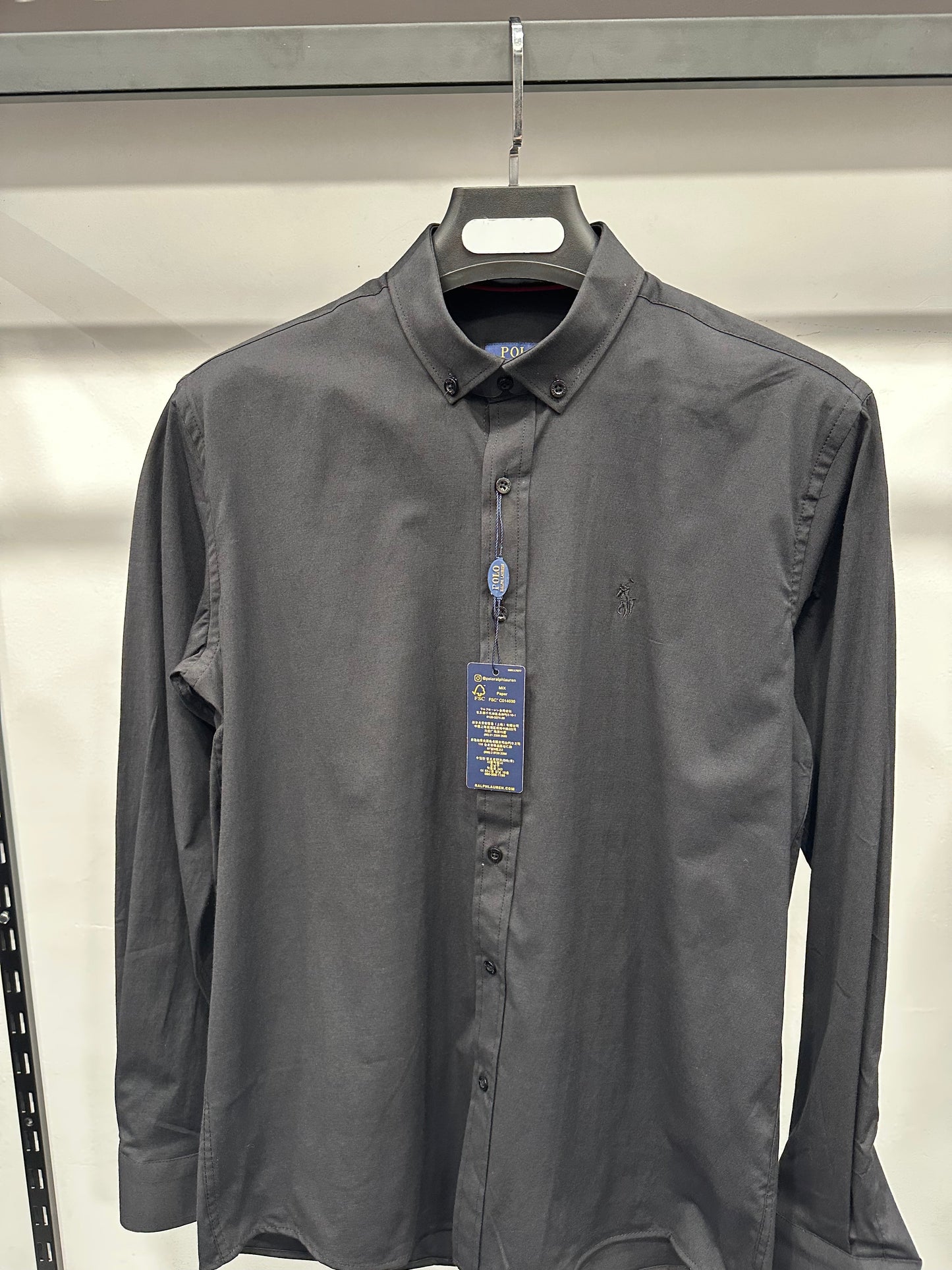 Polo Πουκάμισο Μαύρο