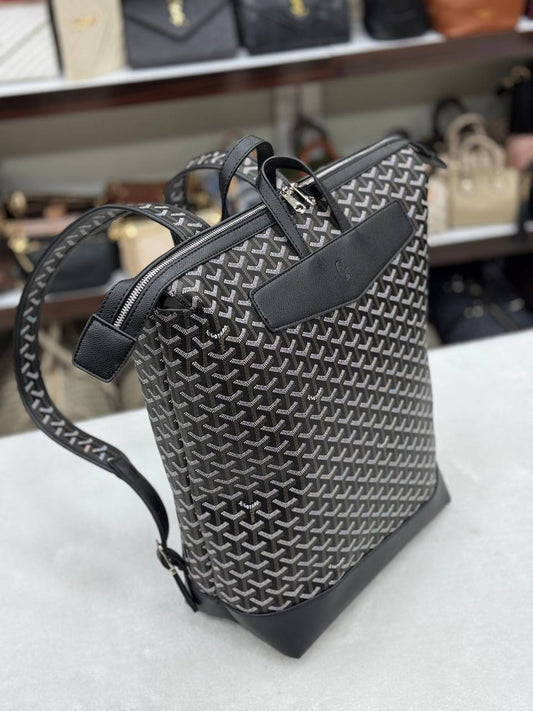 Goyard Saint Louis Backpack Canvas Black