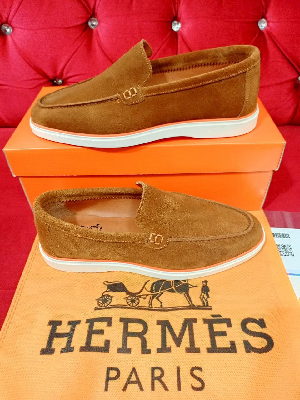 Hermes Loafers Taba