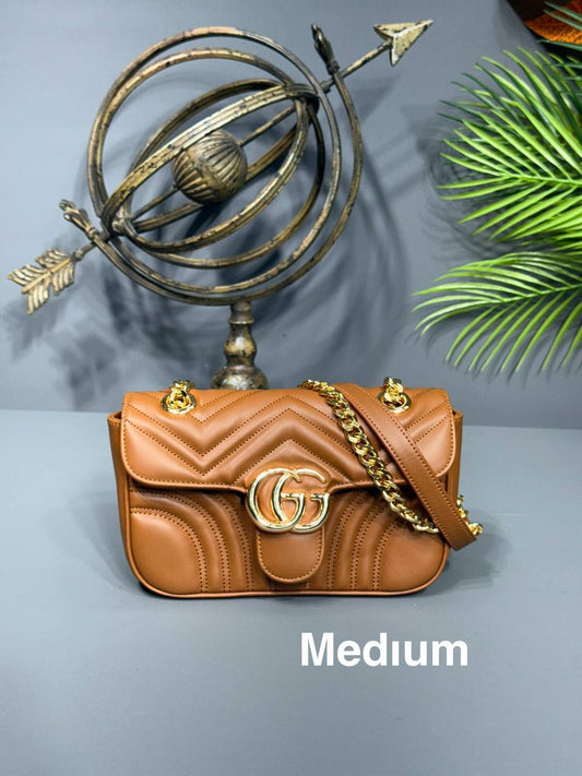 Gucci GG Marmont Shoulder Bag Brown