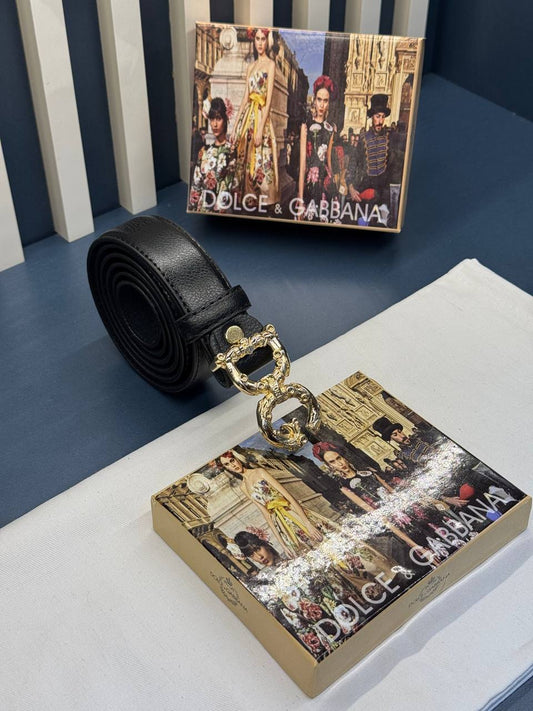 Dolce Gabbana Belt Μαύρη