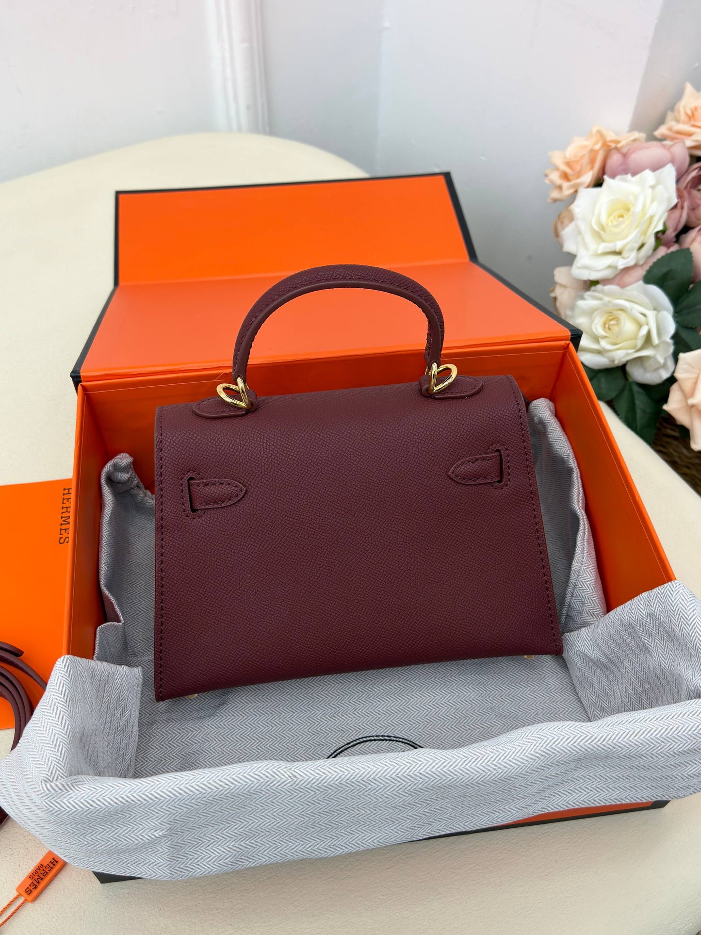 Hermès Kelly Mini Bag Burgundy