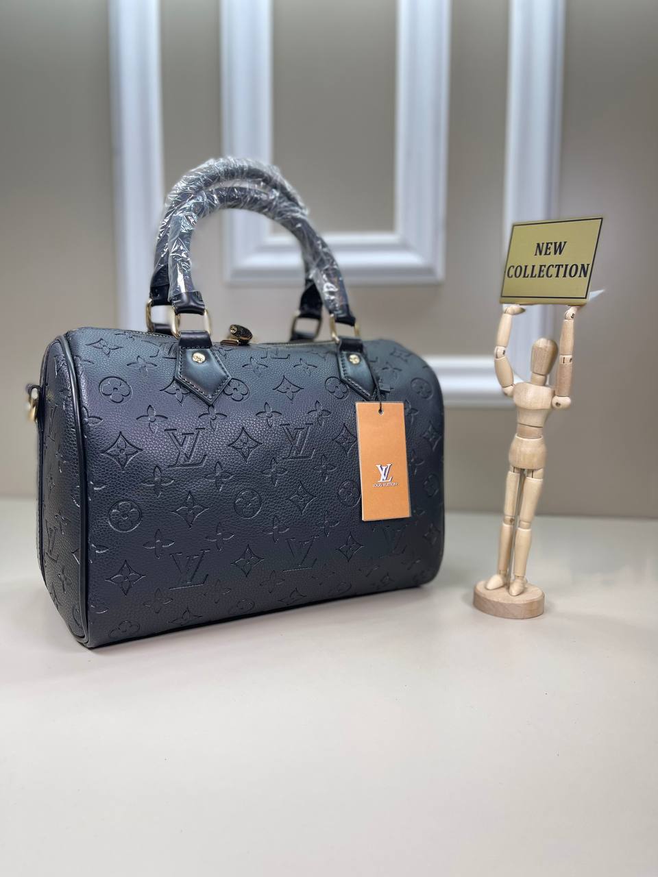 Louis Vuitton Speedy Monogram Μαύρο  30cm