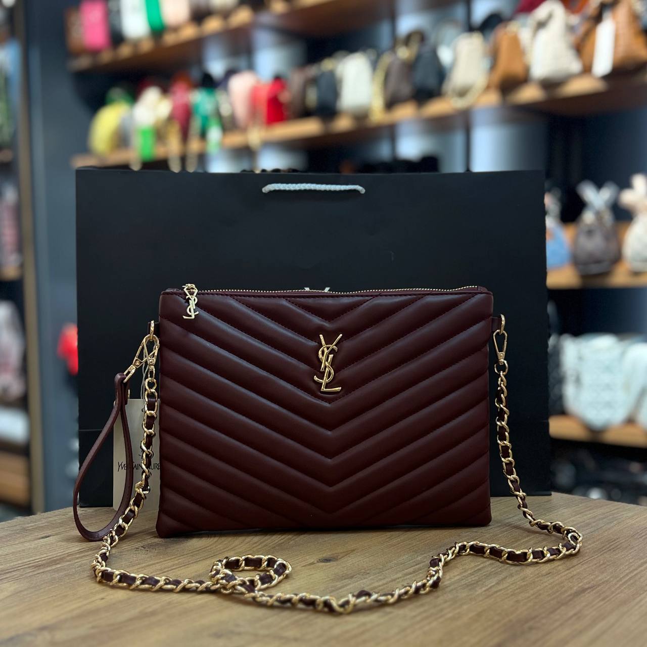 Ysl Φάκελος Μπορντό