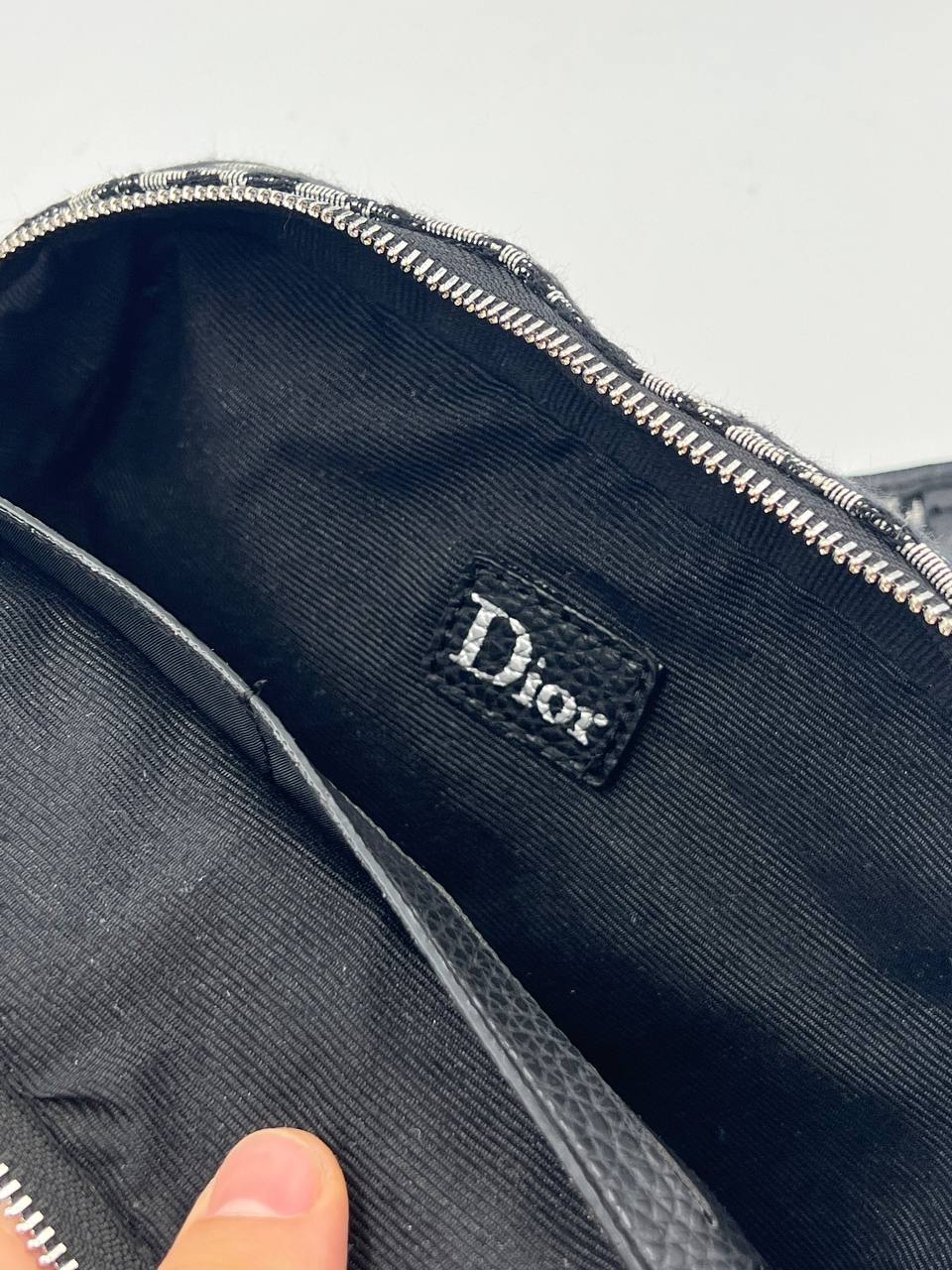Christian Dior Oblique Crossbody Bag Γκρι/Μαύρη