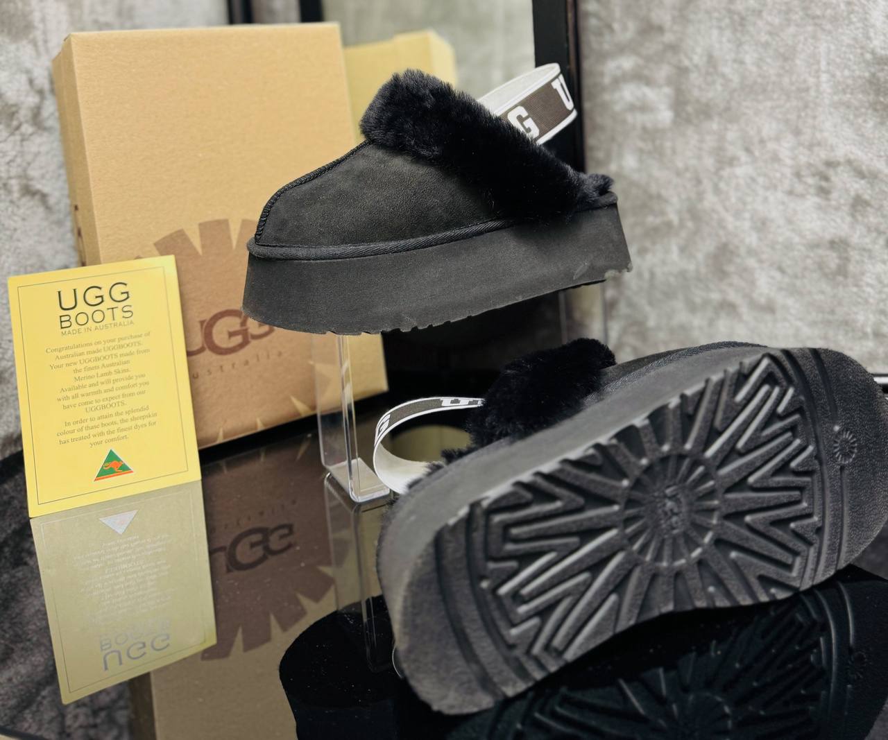 Ugg Funkette Μαύρο