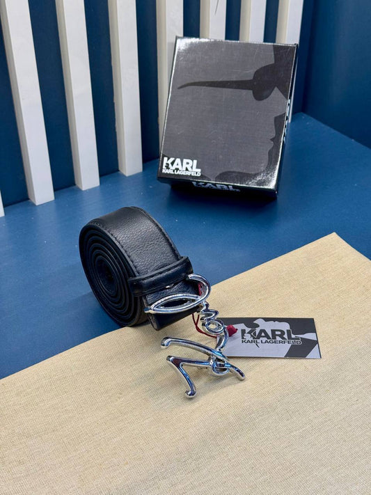 Karl Lagerfeld Belt Μαύρη