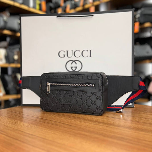 Gucci GG Supreme Belt Bag All Black