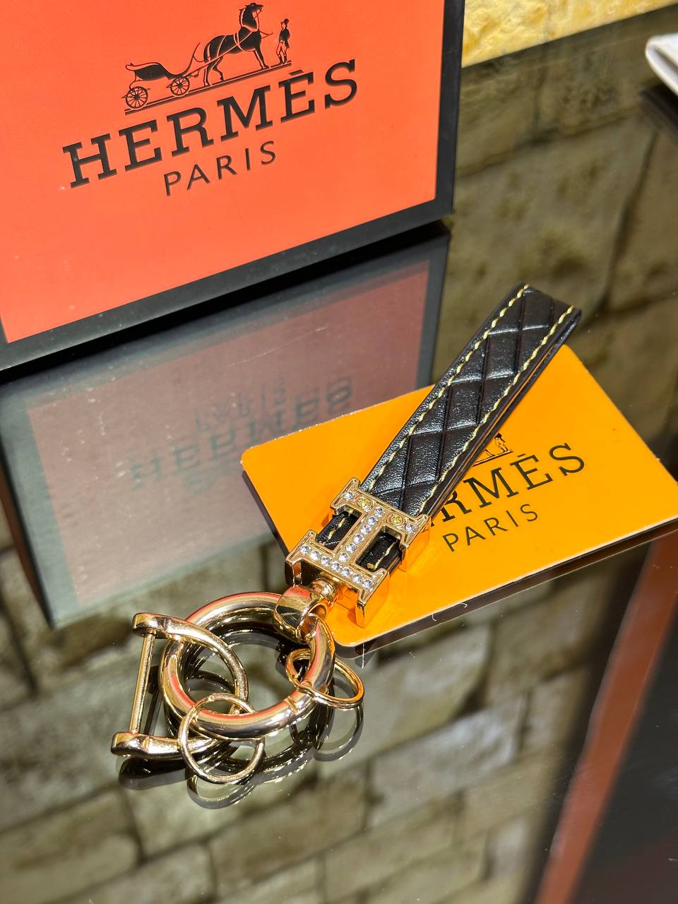 Hermes Μπρελόκ Μαύρο