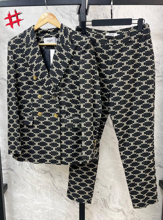 Celine Triomphe Monogram Suit Set