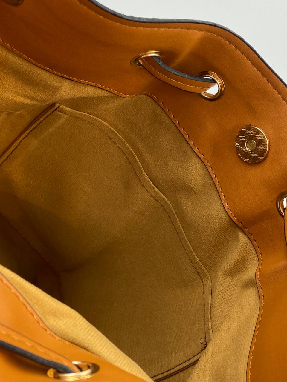 MCM Bucket Bag Cognac Visetos