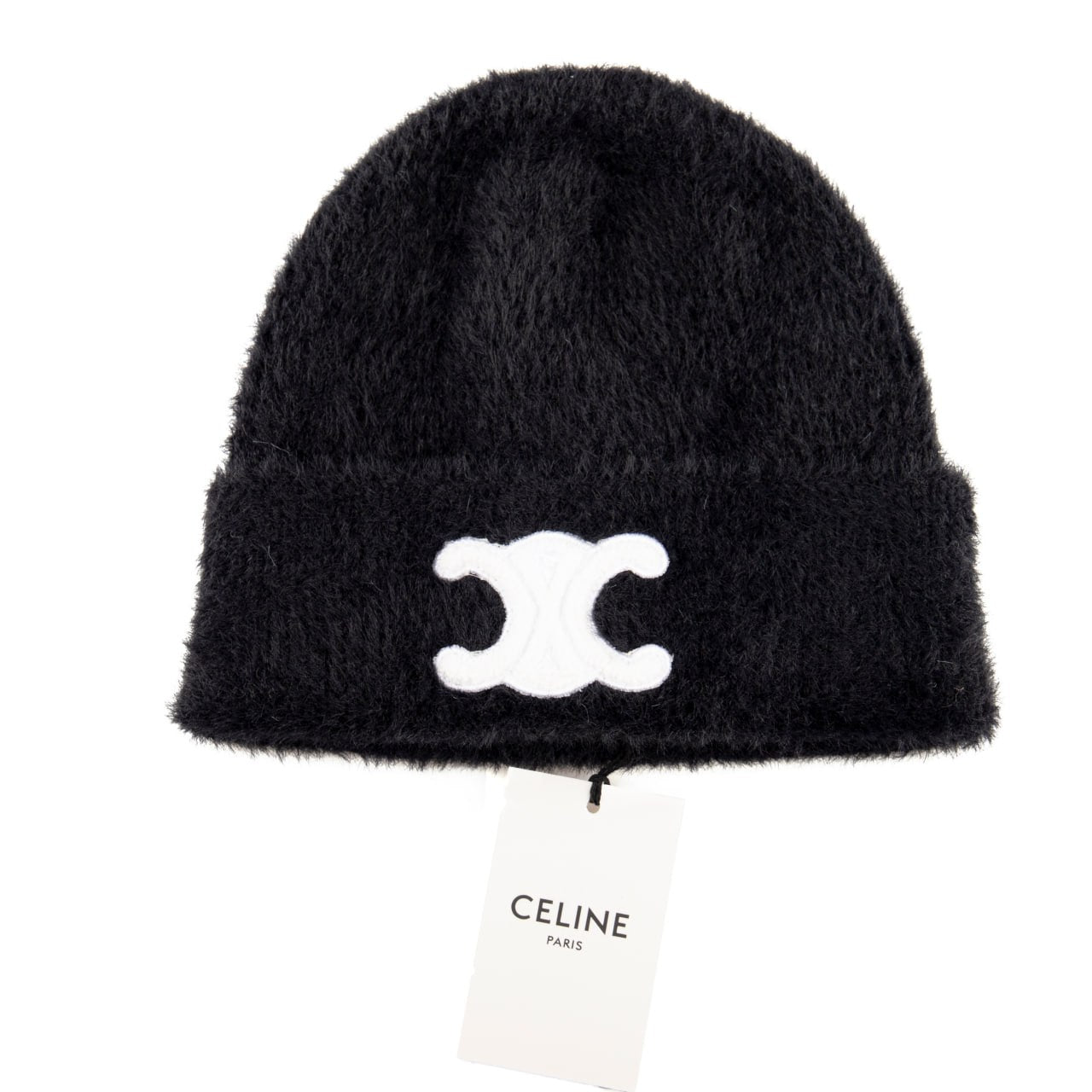 Celine Triomphe Beanie Black