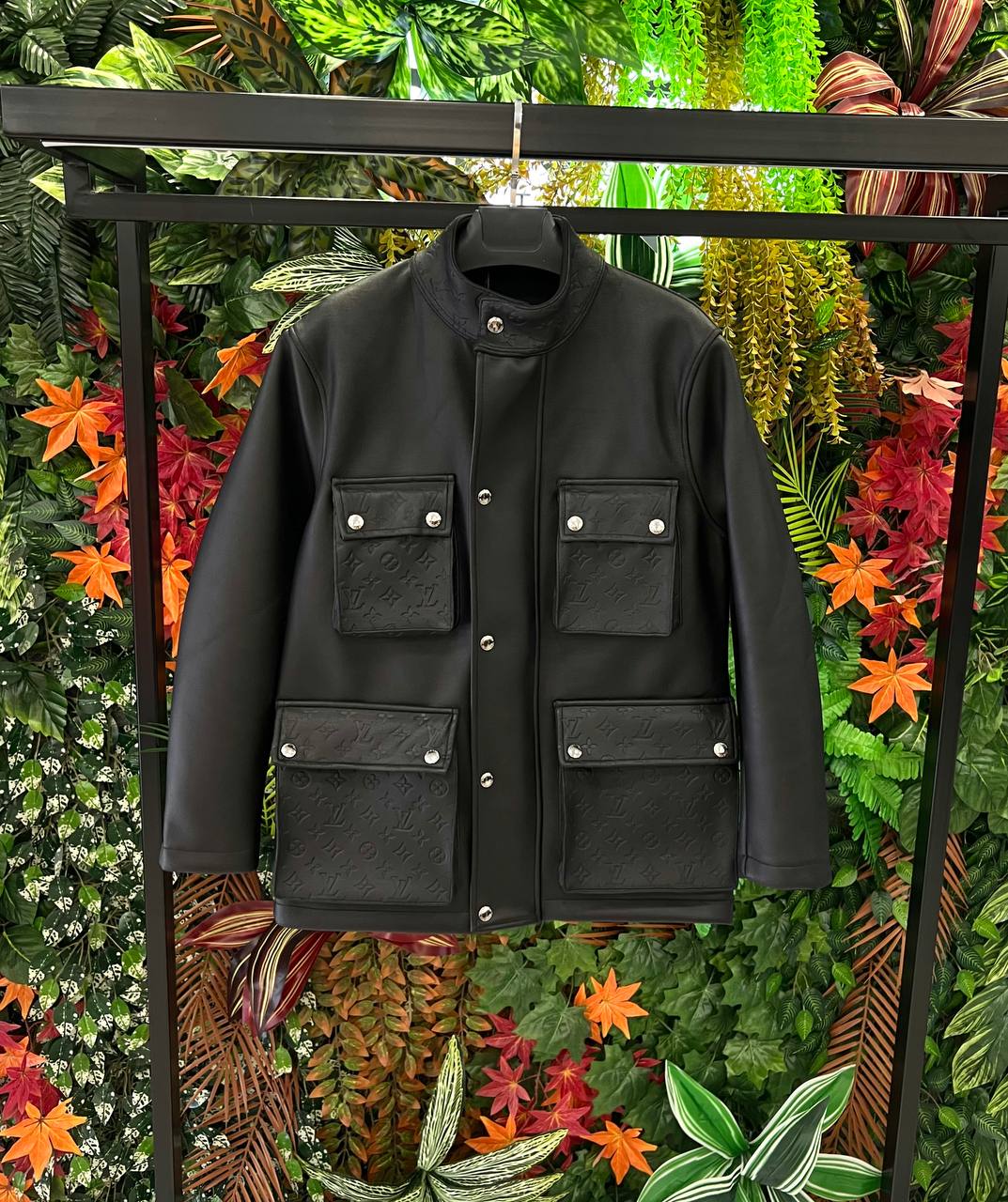 Louis Vuitton Utility Leather Jacket Black