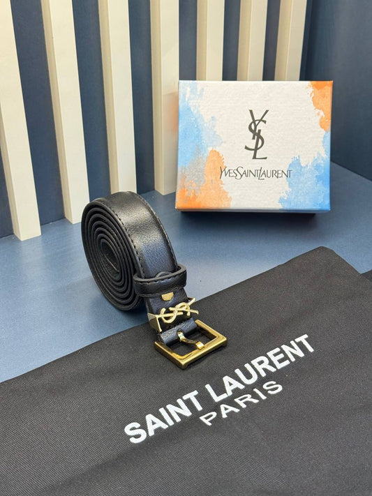 Ζωνη Ysl Μαύρη 4cm