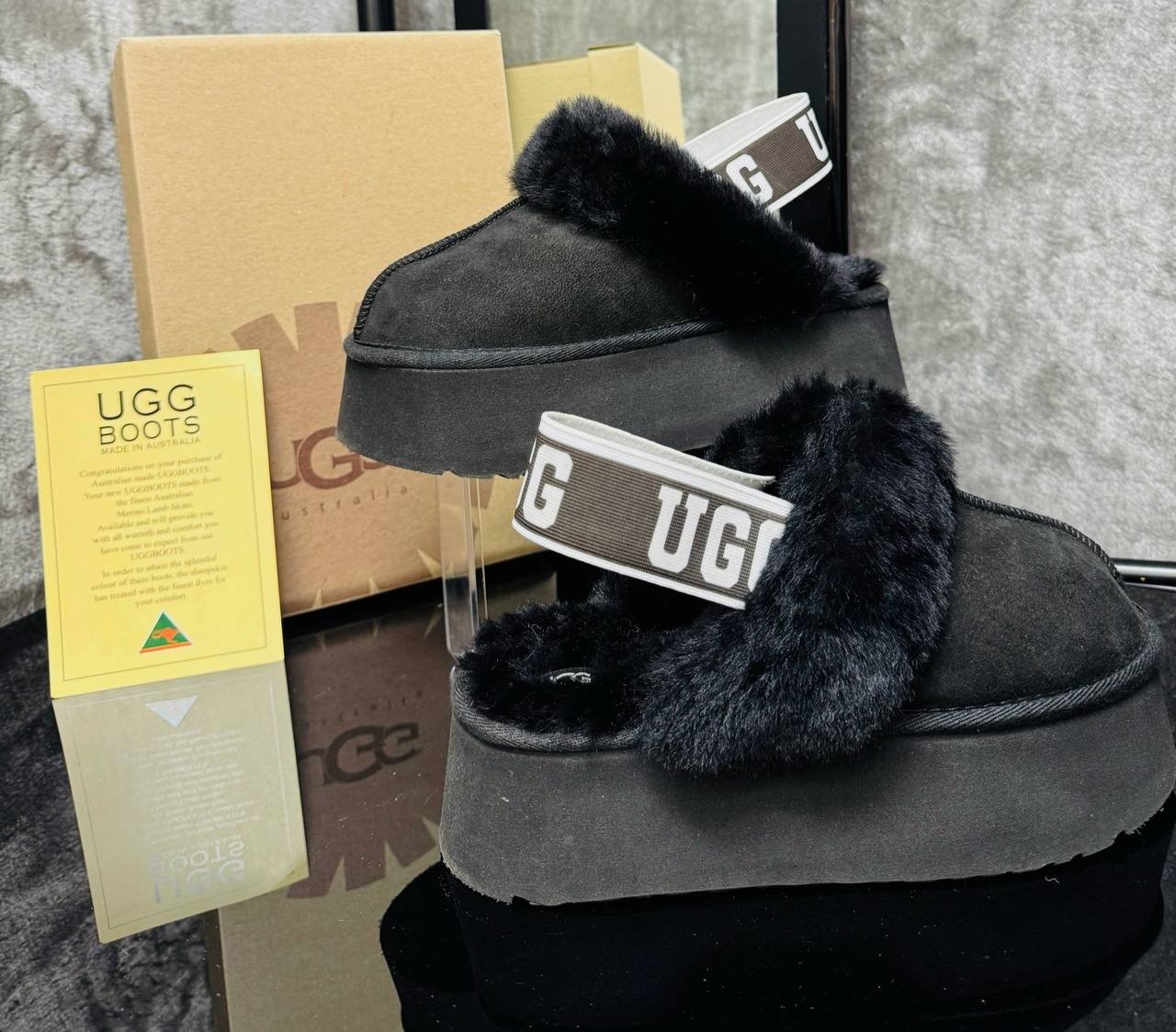 Ugg Funkette Μαύρο