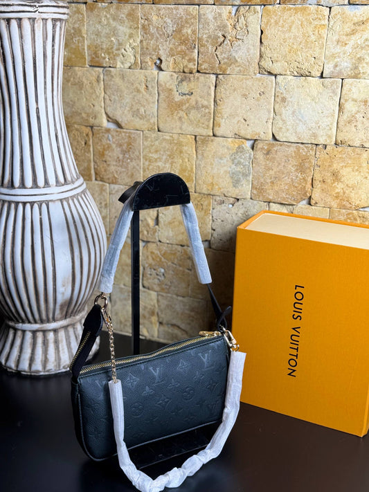 Louis Vuitton Monogram Empreinte Pochette Black