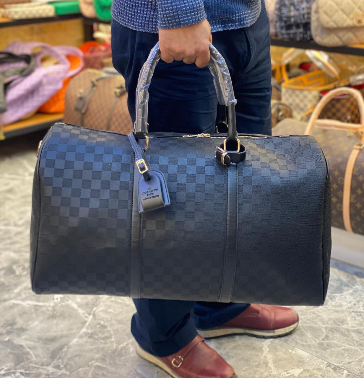 Louis Vuitton Speedy Damier Μαύρο