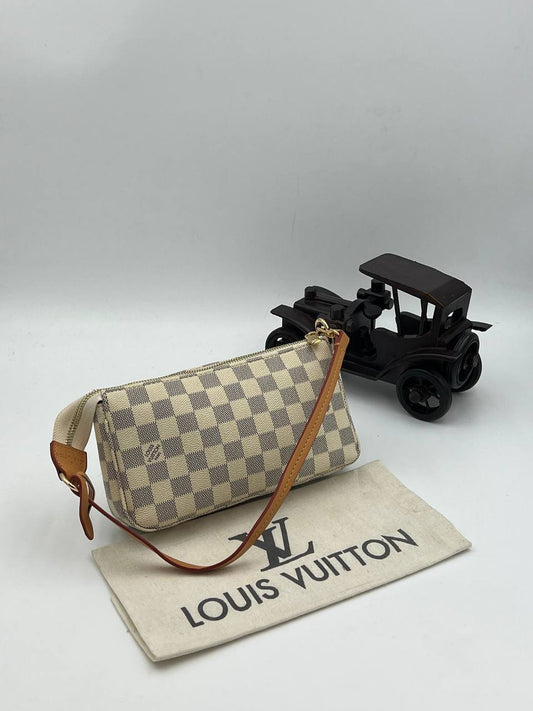 Louis Vuitton Pochette Damier Άσπρο