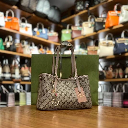 Gucci Emblem Beige Bag