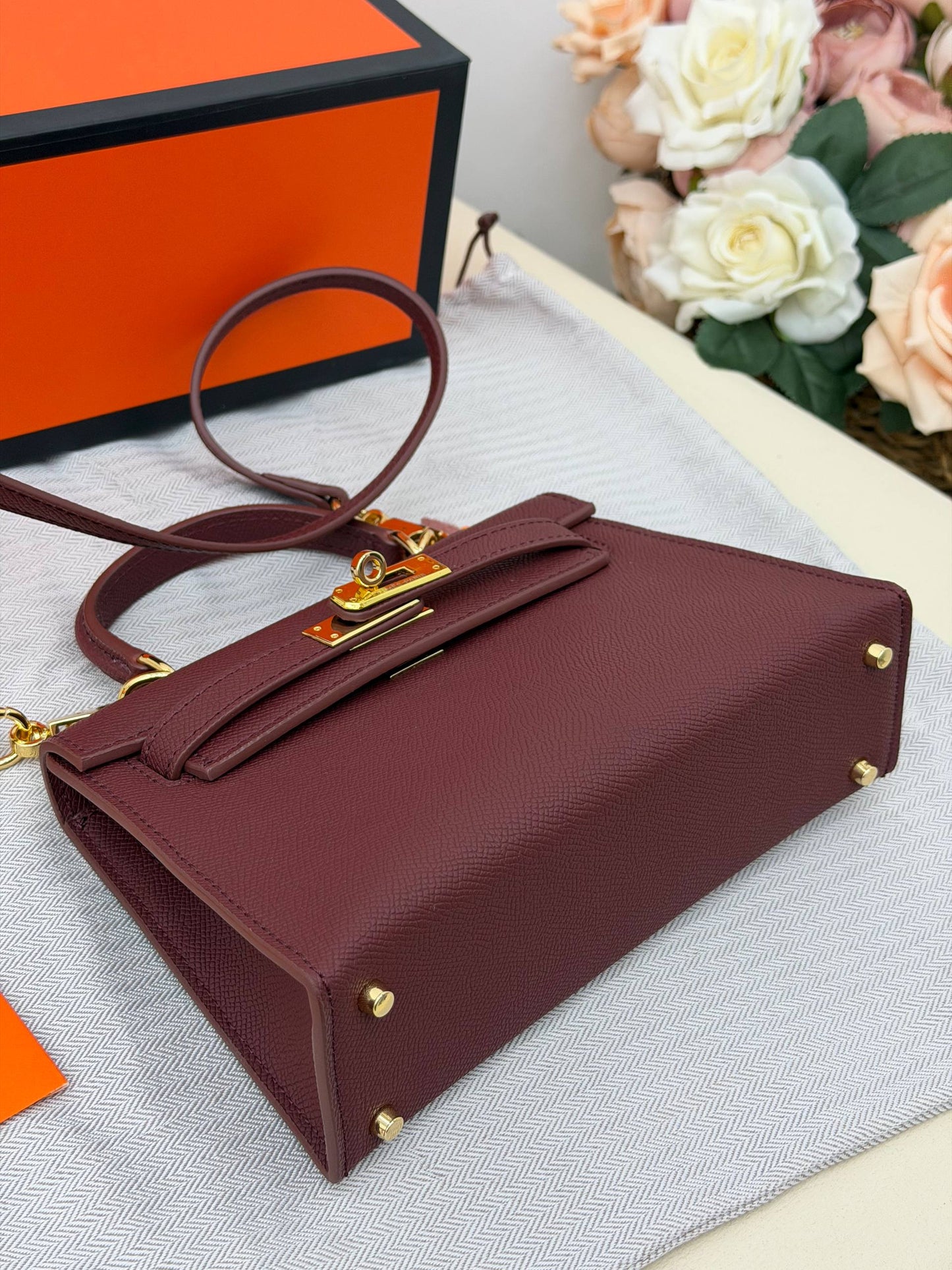 Hermès Kelly Mini Bag Burgundy