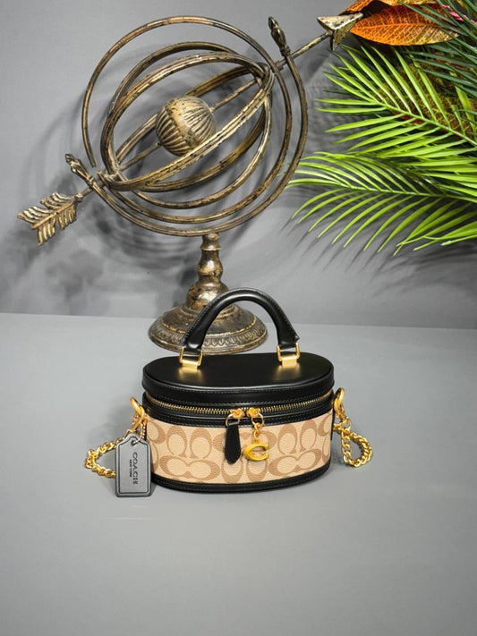 Coach Vanity Case Bag Black Signature