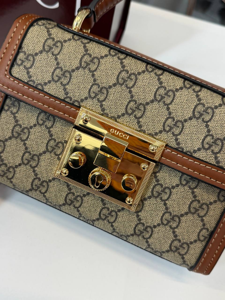 Gucci Padlock Top Handle GG Supreme