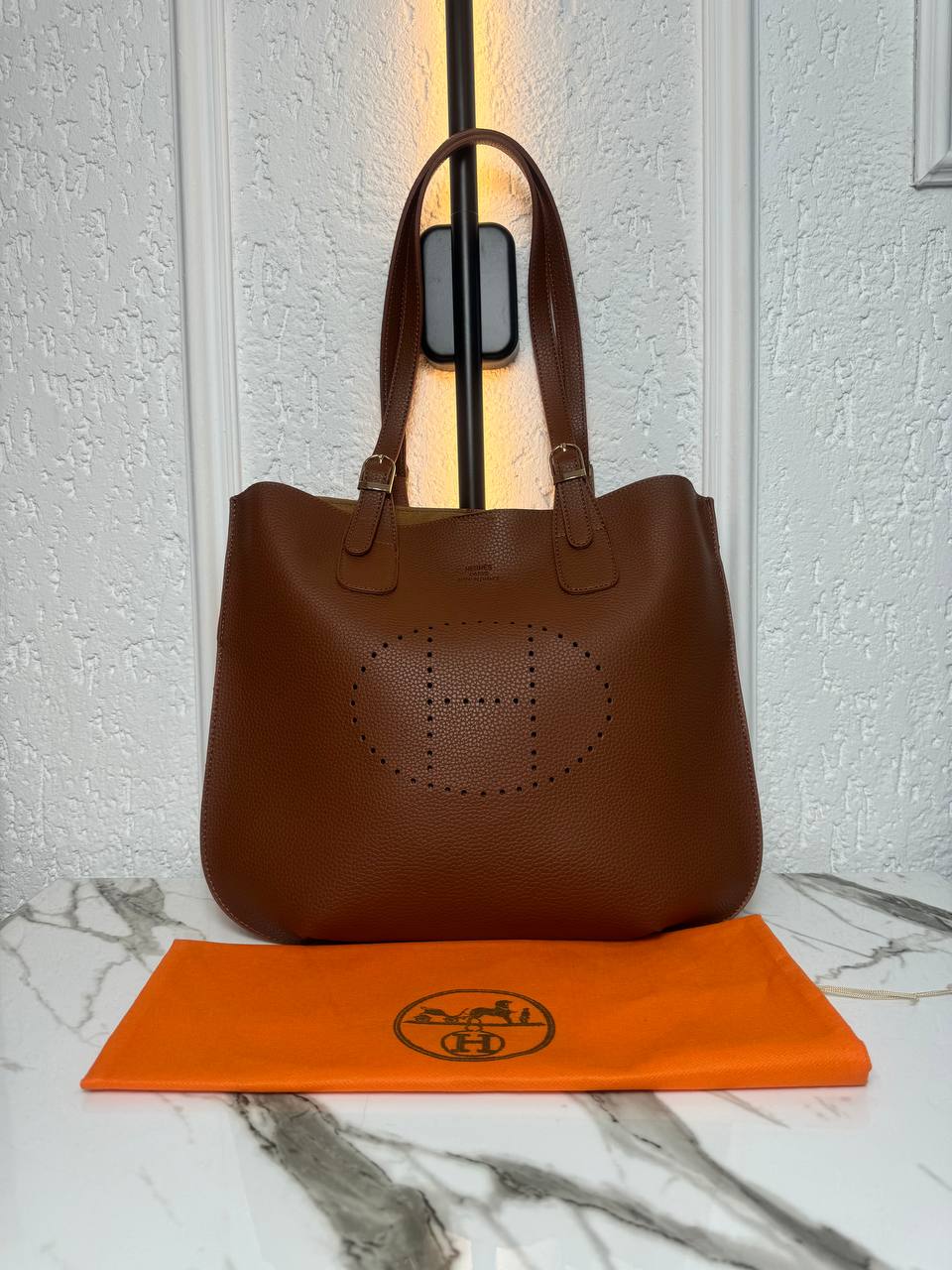 Hermès Evelyne Tote Set Brown