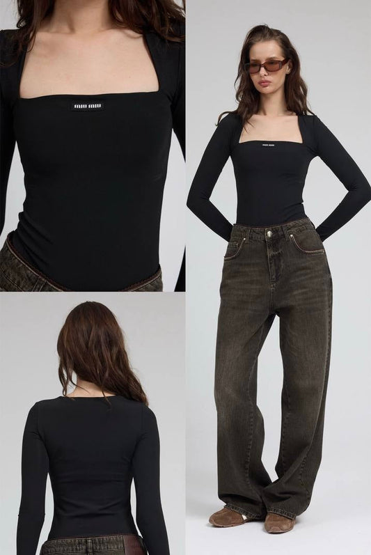 Miu Miu Bodysuit Black
