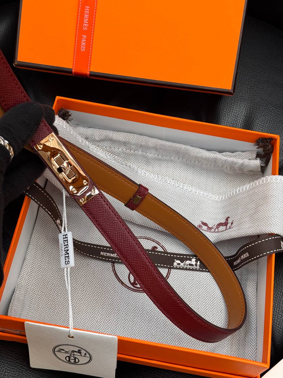 Kelly Belt Bordeaux