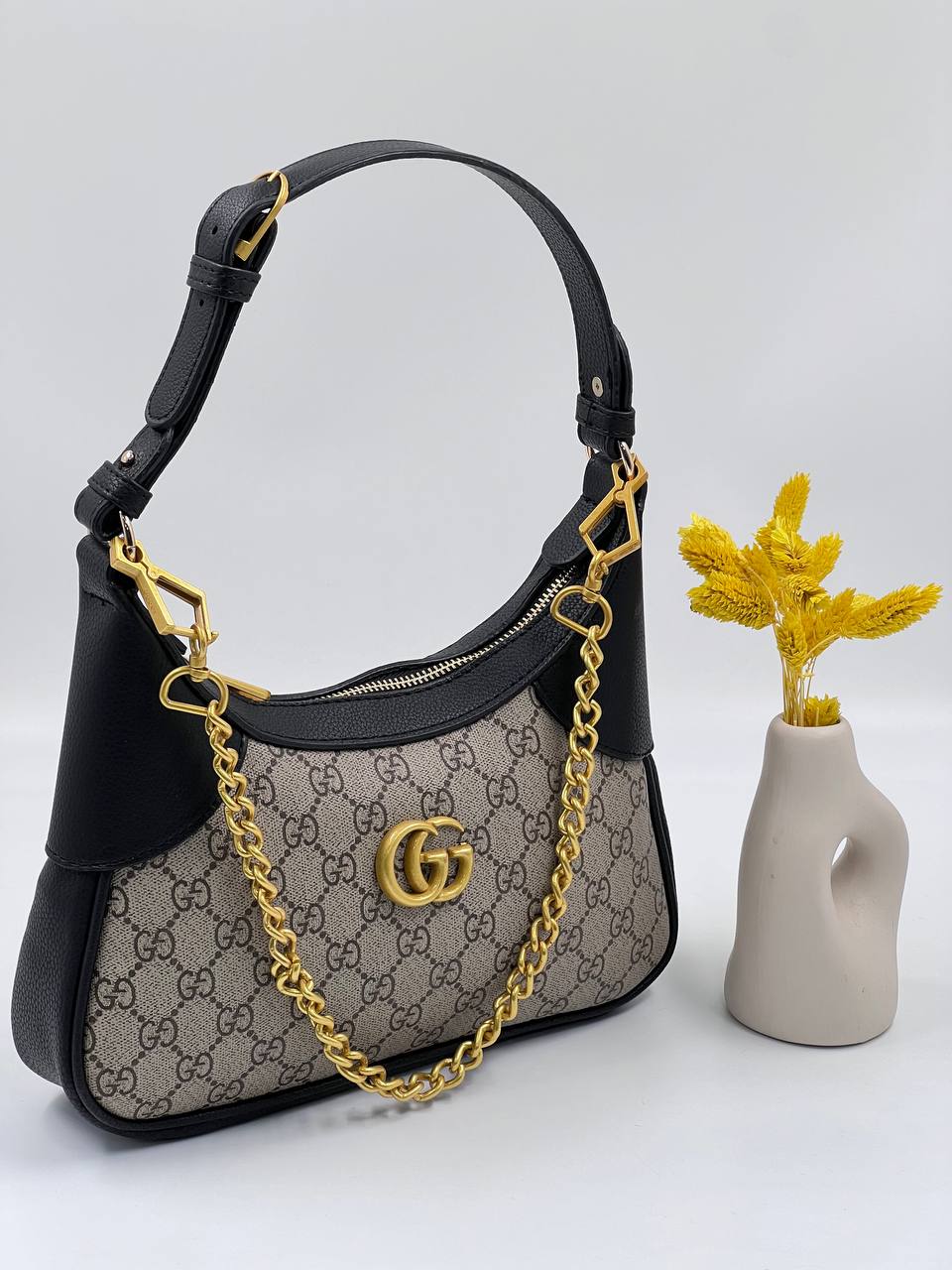 Gucci Aphrodite GG Shoulder Bag Black