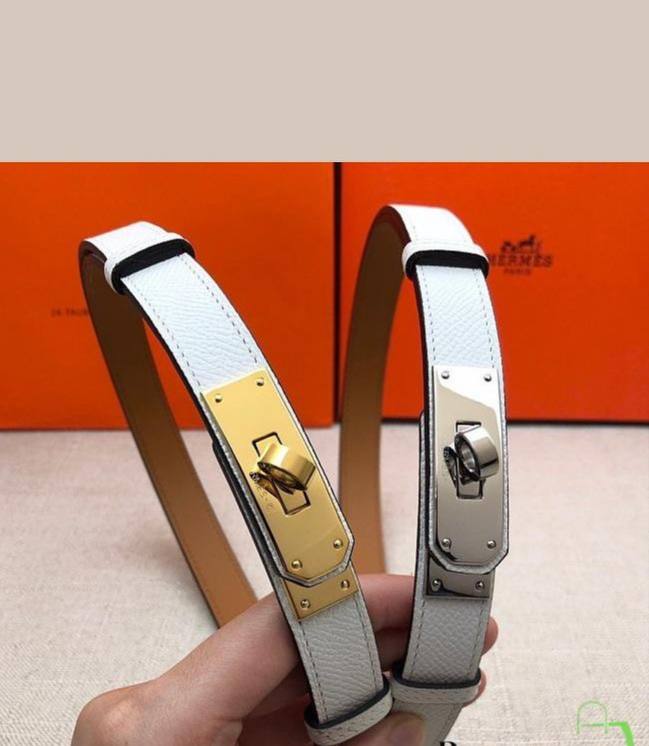 Hermes Ζώνη Kelly White