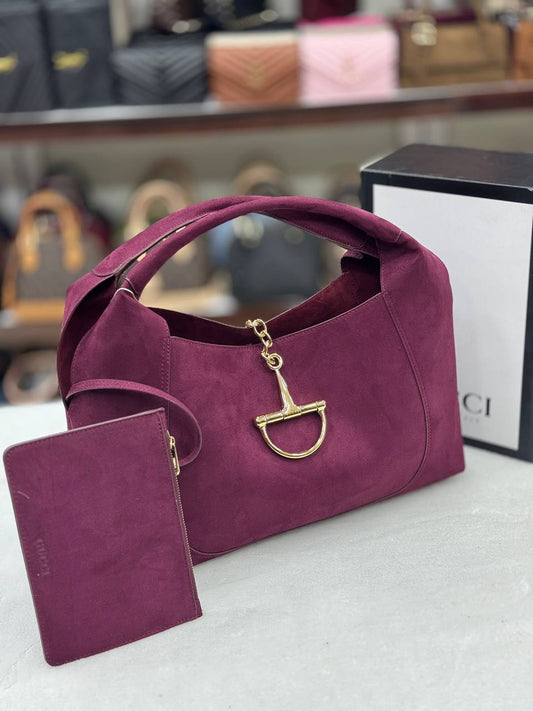 Gucci Suede Bordeaux