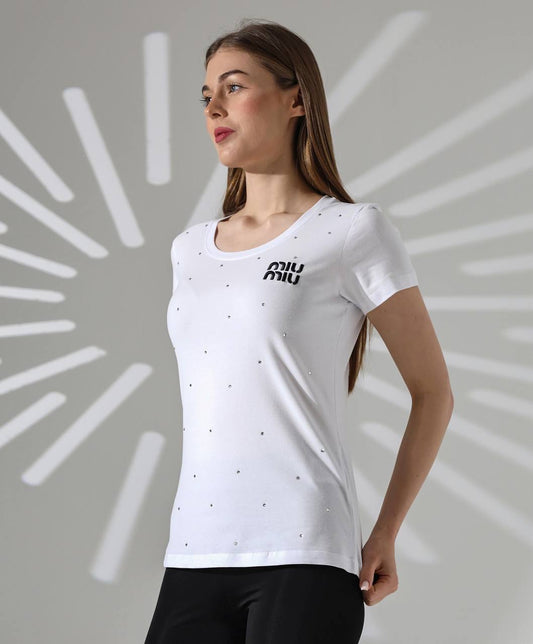 Miu Miu Μπλουζάκι Λευκό