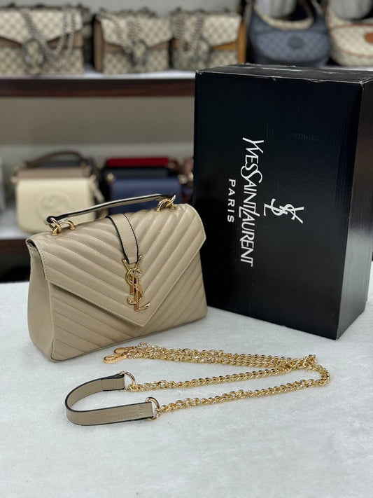 Ysl College Beige