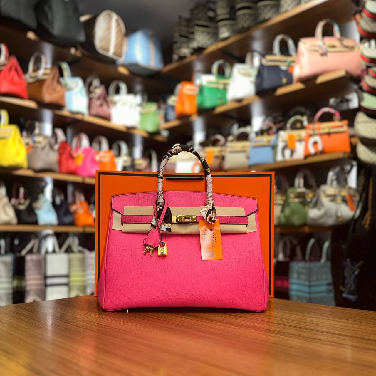 Hermes Birkin Φούξια