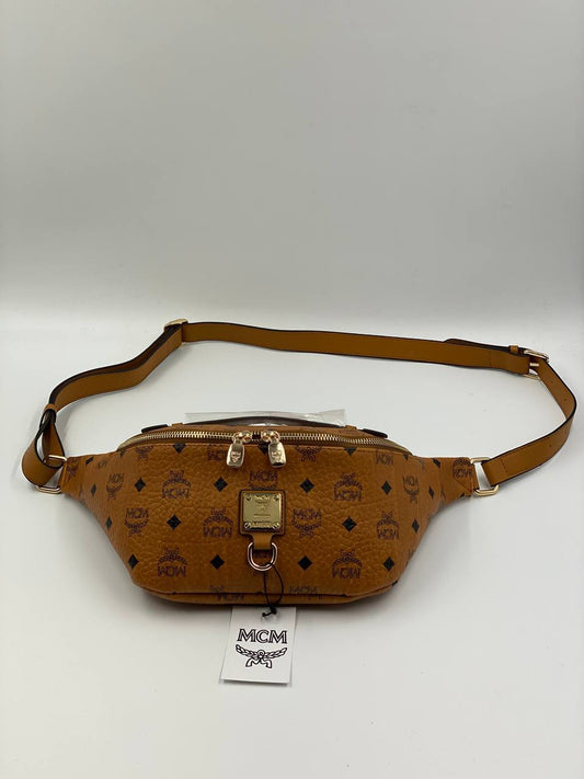 MCM Fanny Pack Cognac