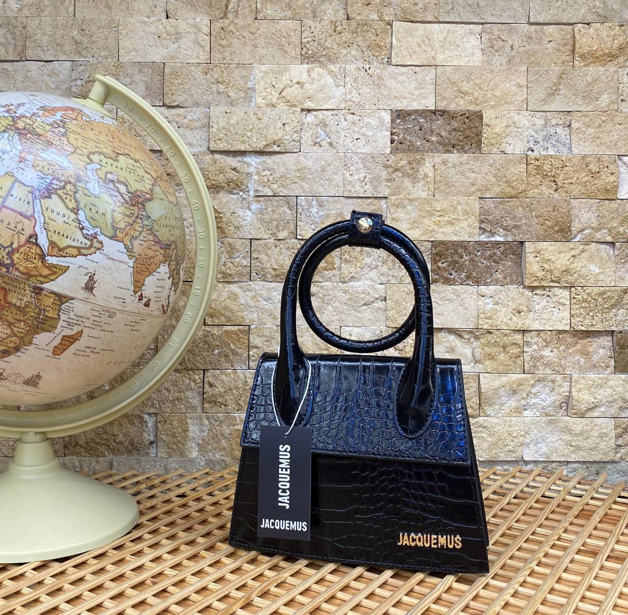 Jaquemus Black Croco