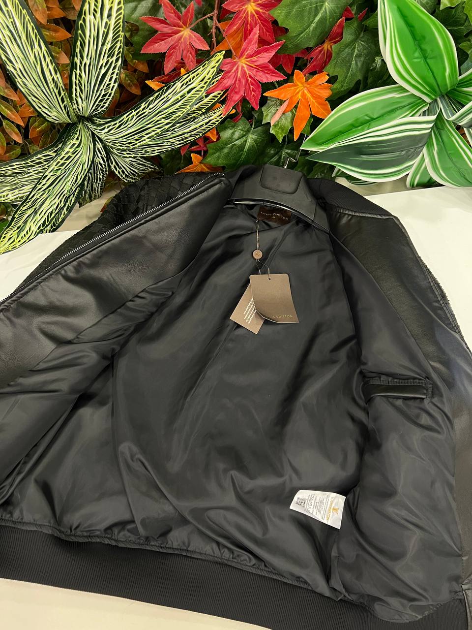 Louis Vuitton Damier Leather Jacket Black