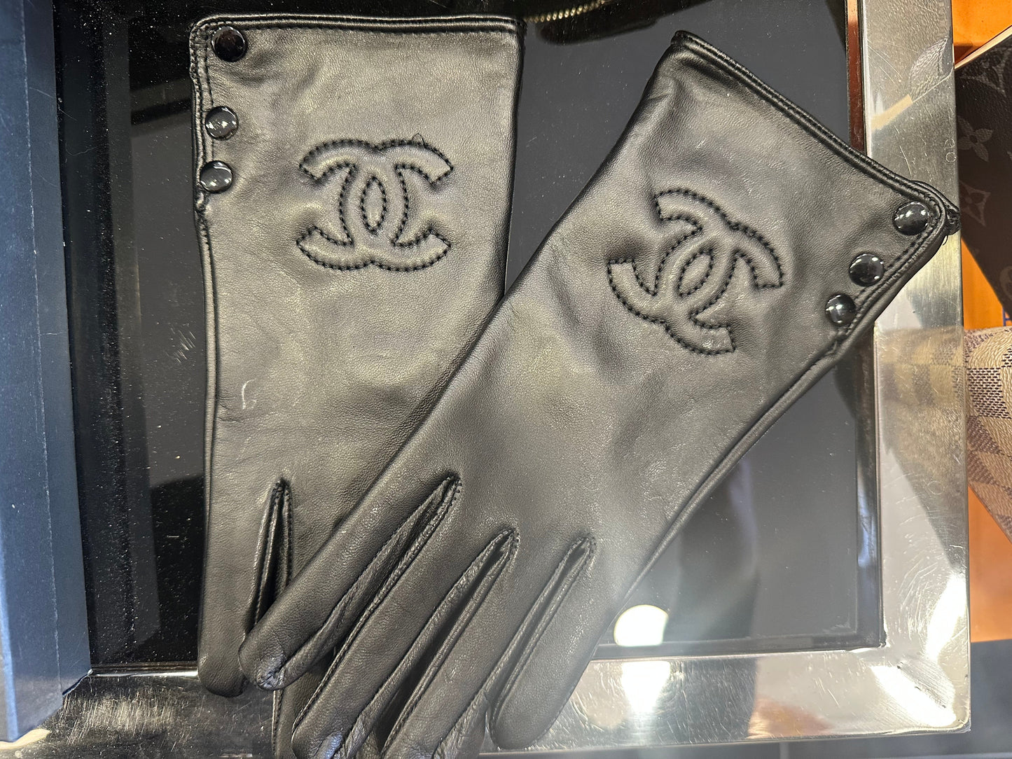 Chanel Δερμάτινα Γάντια