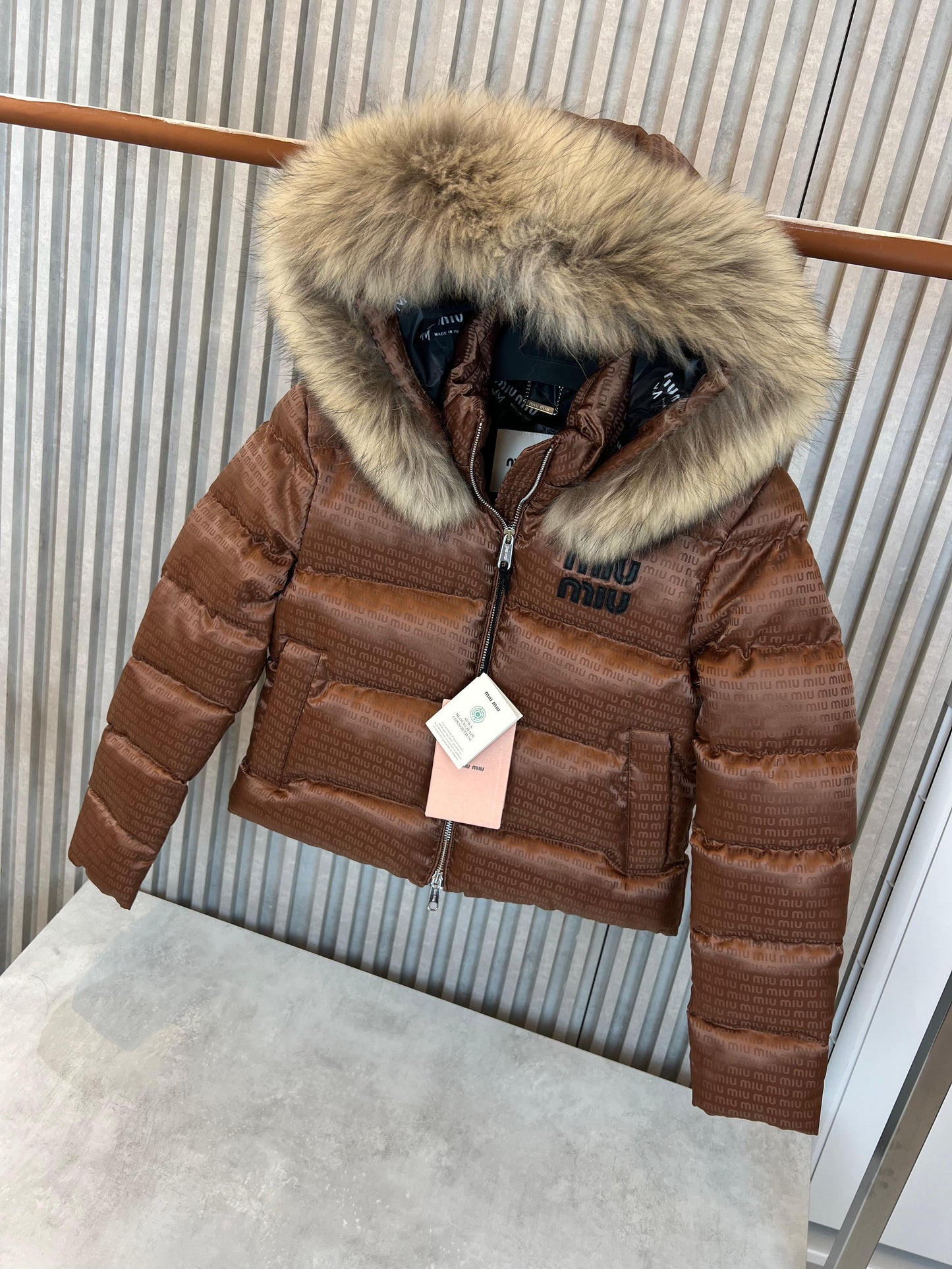 Miu Miu Monogram Puffer Jacket