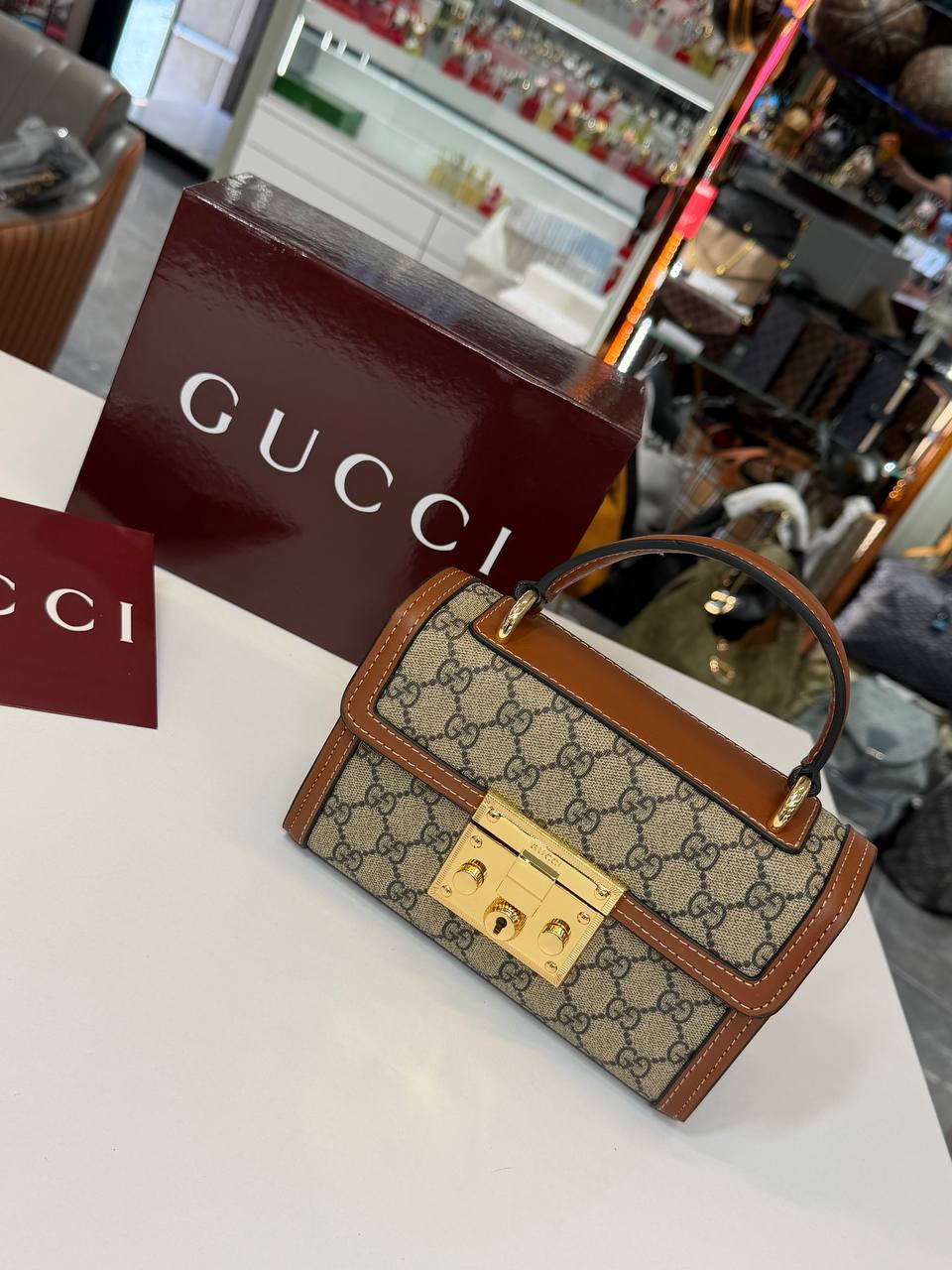 Gucci Padlock Top Handle GG Supreme
