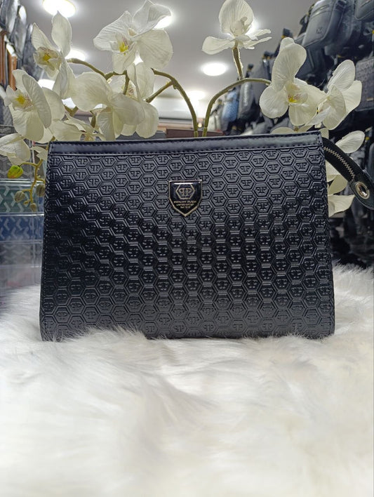 Philipp Plein Monogram Zipped Pouch