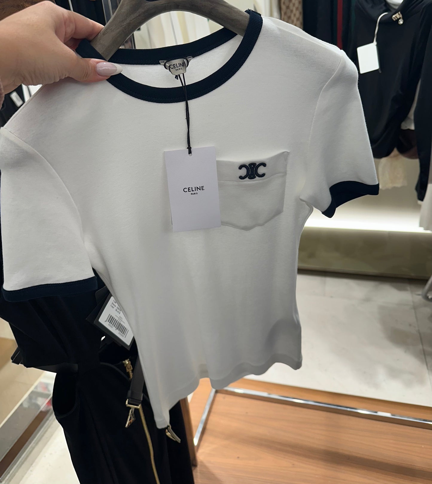 CELINE Triomphe White T-Shirt