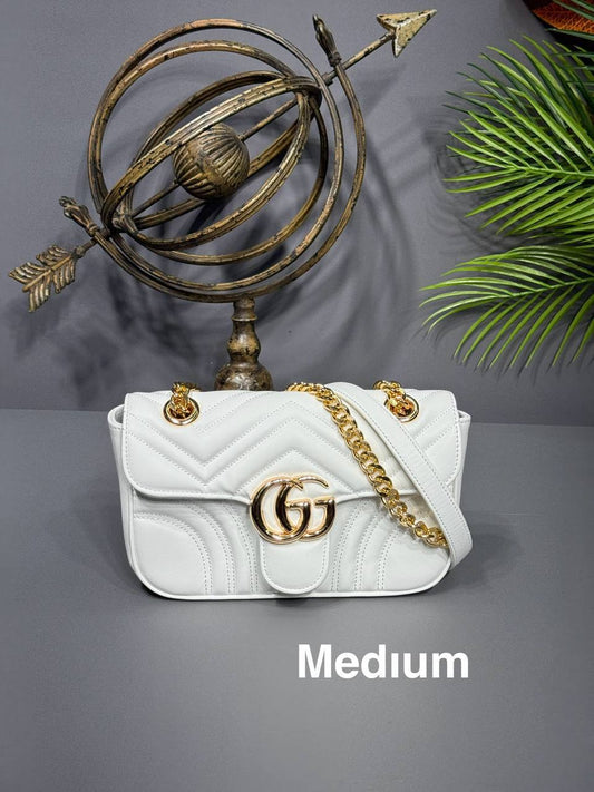 Gucci Marmont Shoulder Bag White