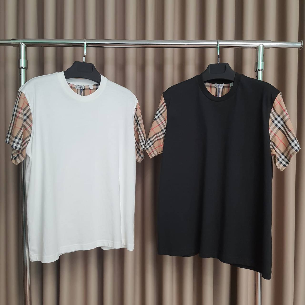 Burberry Check Sleeve T-Shirt