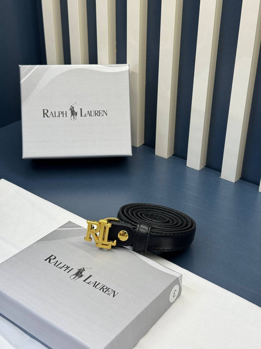 Palph Lauren Belt Μαύρη