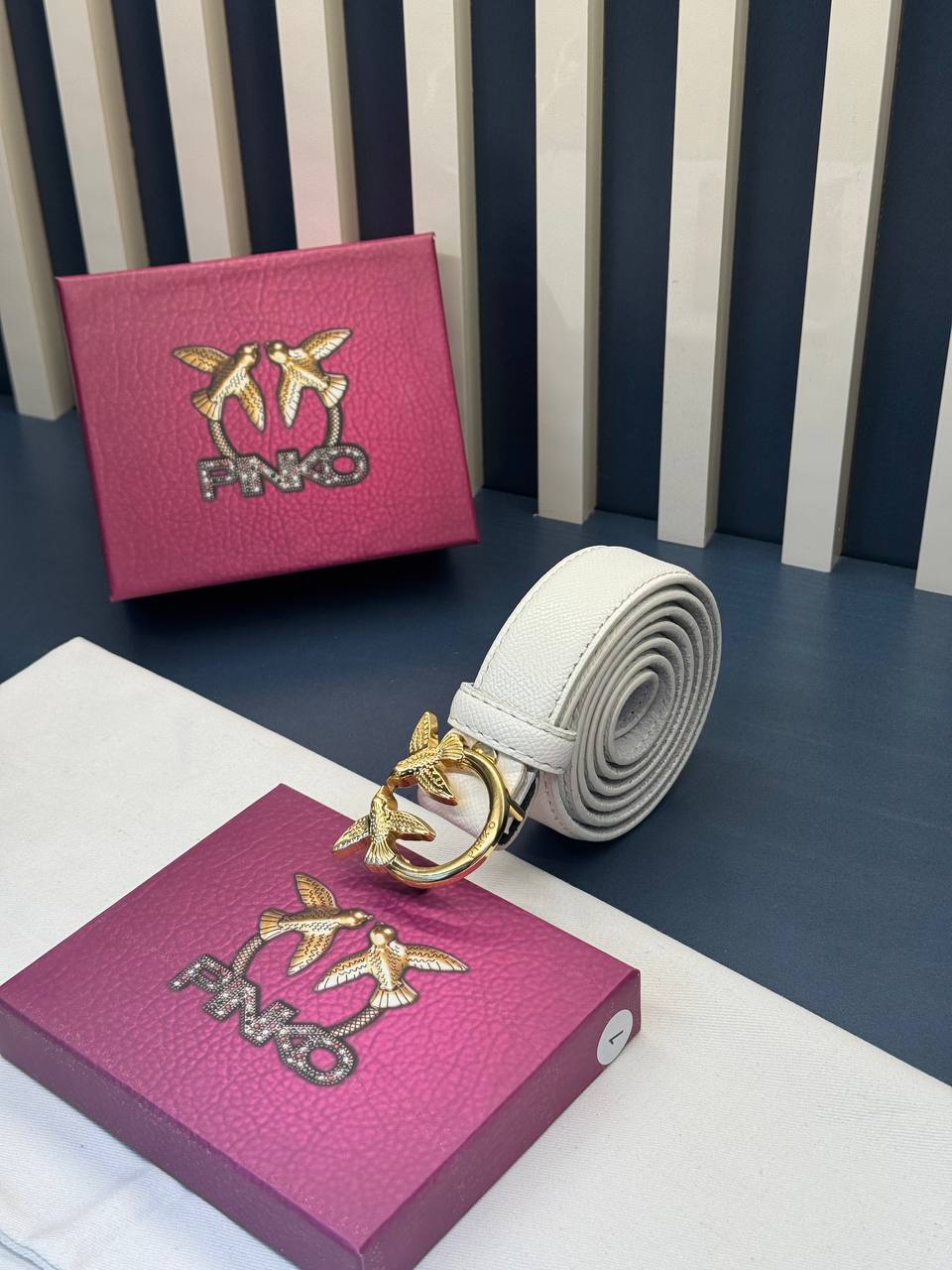 Pinko Belt Λευκή