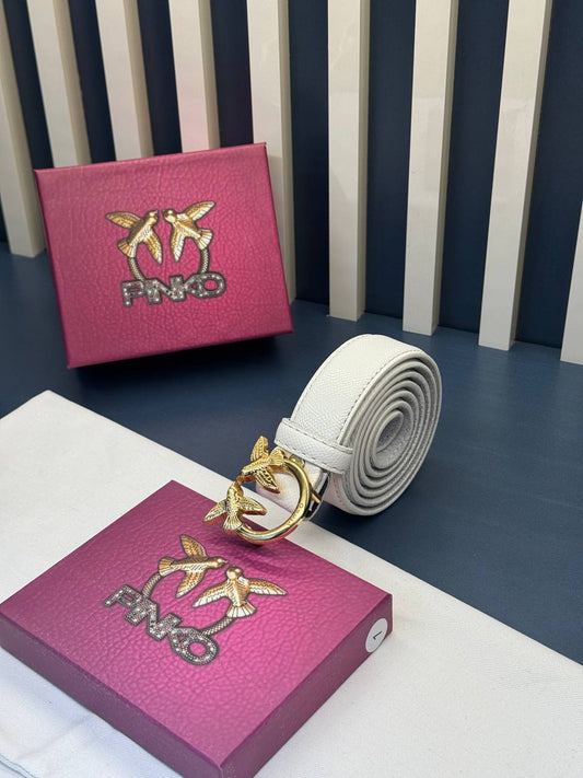 Pinko Belt Λευκή