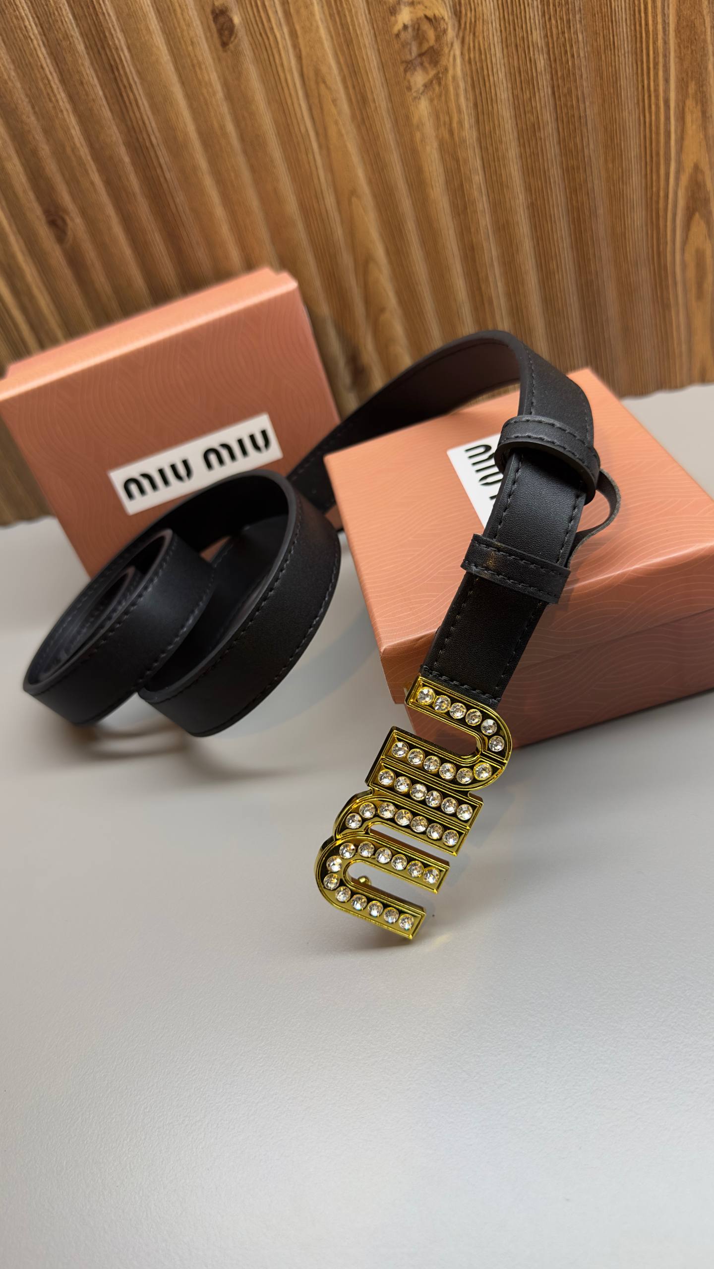 Miu Miu Strass Black